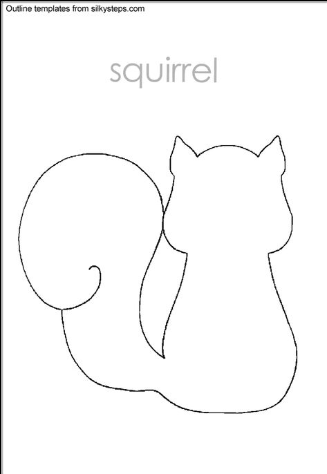 Squirrel Outline, Hibernation Crafts, Animals That Hibernate, Outline Template, Squirrel Art, Animal Templates, Nocturnal Animals, Business Blog, Craft Activities