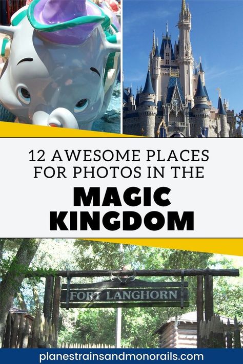 Find the most creative places to take photos of your family in the Magic Kingdom for your next family vacation to Disney World Magic Kingdom Rides, Usa Places To Visit, Toddler Pictures, Usa Places, Unusual Pictures, Usa Destinations, Visit Usa, Disney Pics, Space Mountain