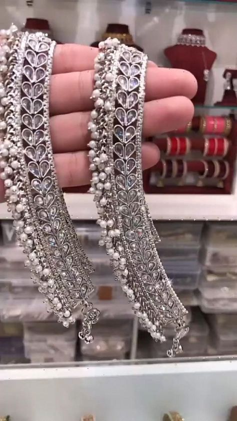 Pazaib Design Silver, Beautiful Payal Design, Bridal Payal Designs, Jhanjra Design Silver, Jhanjhar Design Silver, Jhanjhar Design, Bridal Anklet Silver, Bridal Payal Wedding, Pajeb Design Silver