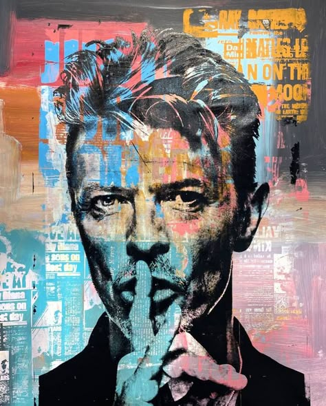 View In My Room David Bowie Painting, Bowie Painting, Portrait Palette, Portrait Artists, Acrylic Portrait Painting, David Bowie Art, Bowie Art, Avengers Art, Digital Painting Portrait