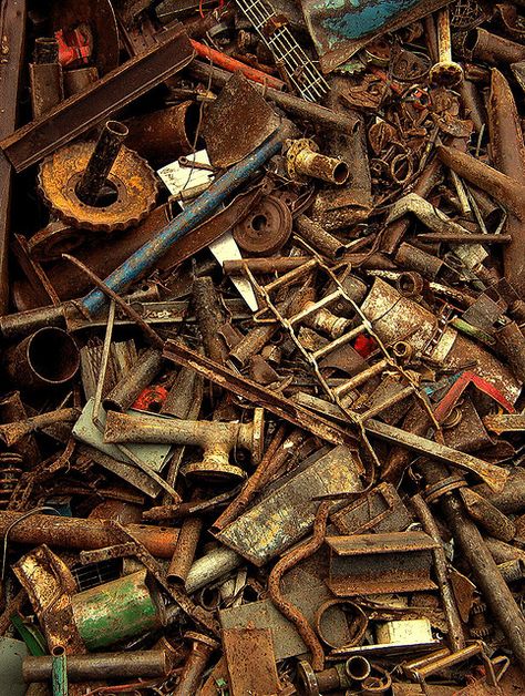 Rust Pile by seattlerayhutch45, via Flickr Rusting Metal, Rusty Aesthetic, Rusty Objects, Rusty Metal Texture, Rusty Machinery, Rusted Iron Texture, Rusted Metal, Rusty Metal, Scrap Metal