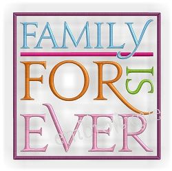 Family is Forever Family Is Forever, Create Name, A Beautiful House, Pes Embroidery, Family Forever, Digitized Embroidery Designs, Families Are Forever, Machine Embroidery Projects, Inspiring Thoughts