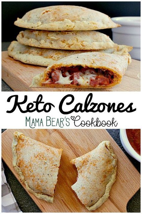 Keto Calzone, Desayuno Keto, Calzone Recipe, Pizza Pockets, Resep Diet, Recetas Keto, Low Carb Pizza, Keto Cooking, Keto Recipes Dinner