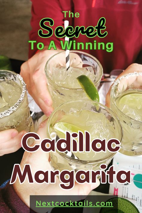 Cadillac Margarita Recipe, Cadillac Margarita, The Perfect Margarita, Easy To Make Cocktails, Margarita Salt, Simple Cocktail, Cocktail Maker, Perfect Margarita, Margarita Mix