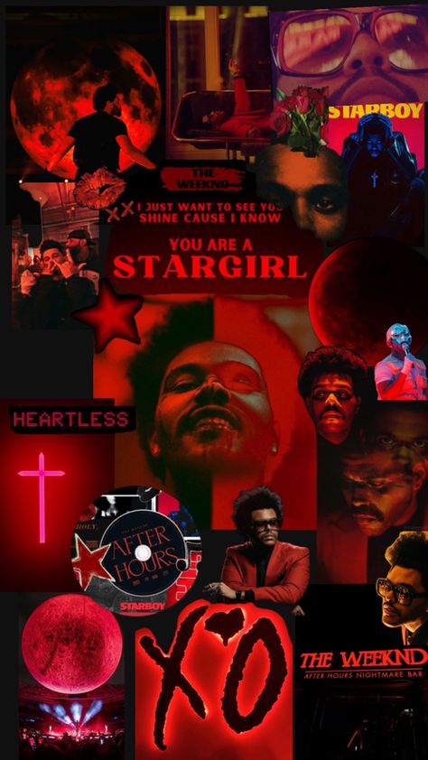 Weeknd Collage, The Weekend Music, The Weeknd Wallpaper Iphone, The Weeknd Songs, Starboy The Weeknd, Phone Lock Screen Wallpaper, The Weeknd Poster, Abel The Weeknd, Iphone Home Screen Layout