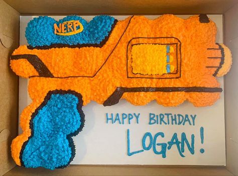 Nerf Cupcakes, Nerf Birthday Party, Baking Treats, Nerf Party, Cupcake Decorating, Cupcake Ideas, Cupcake Party, No Bake Treats, 10th Birthday