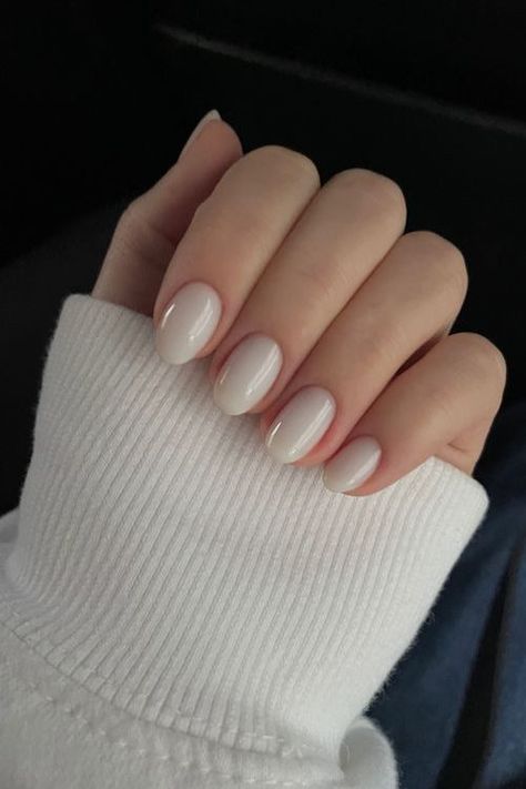 Milky Nails, Subtle Nails, Minimal Nails, Casual Nails, Soft Nails, Oval Nails, Girls Nails, Classy Nails, Chic Nails