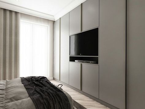 Tv In Closet Ideas Bedrooms, Bedroom Wardrobe With Study Table, Organization Bedroom Closet, Bedroom Cupboard With Tv, Modern Wardrobe With Tv, Wardrobe Design With Dressing, Closet Con Tv, Wardrobe With Tv Unit, Modern Bedroom Wardrobe