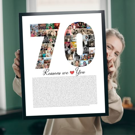 70th Birthday Gifts For Grandma, Mothers 70th Birthday Party Ideas, 70th Birthday For Man, 70 Things We Love About You, 70 Reasons Why We Love 70th Birthday, Presents For Grandma Birthday, 70th Birthday Gifts For Dad, 70 Birthday Gifts For Women, 70th Birthday Gift Ideas For Mom