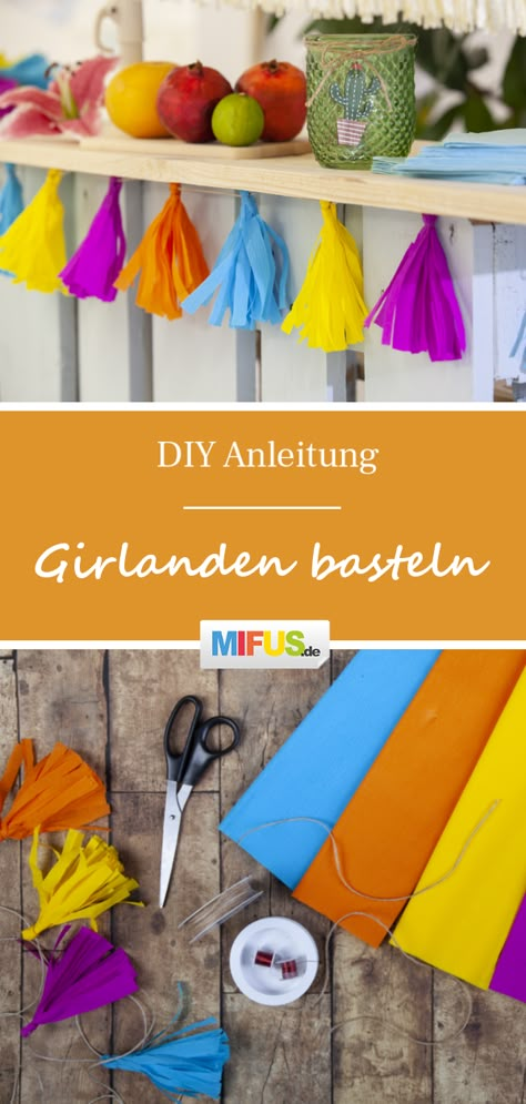 Girlanden basteln: Als Dekorationsmittel sind Girlanden auf jeder Feier ein Muss, um tolle Akzente zu setzen. Ob Geburtstag, Sommerfest oder Gartenparty, mit farblich abgestimmten Girlanden gestaltet man ein eindrucksvolles Ambiente. Jetzt tolle Fransengirlanden ganz einfach aus Kreppband oder Seidenpapier nachbasteln. #girlanden #fransengirlanden #girlandenbasteln #sommerdeko #gartenparty #sommerfest #cocktailbar Thrift Store Makeover, Thrifted Home Decor, Chicken Crafts, Wedding Decorations On A Budget, Paper Rosettes, Thrift Store Crafts, Home Beach, How To Make Lanterns, Shower Rugs