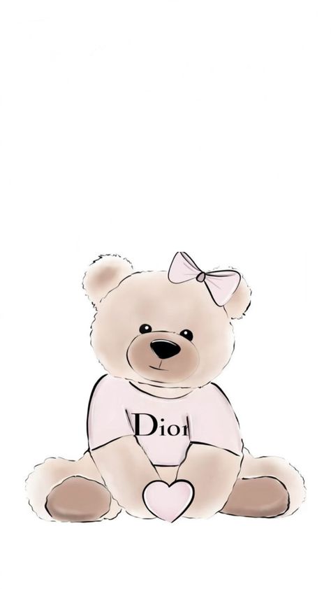 Dior Wallpaper, Cute Home Screen Wallpaper, Teddy Bear Wallpaper, Cute Wallpapers For Ipad, Pink Wallpaper Girly, Bow Wallpaper, Witchy Wallpaper, Simple Phone Wallpapers, Pink Posters