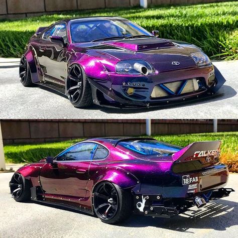 👿 Crazy Supra 😈 Builder:@joshgeeg #toyota #supra #2jz #rccar  #rcdrift #remotecontrol #drift #touge #driftsquad #squadgoals #pinwhips Supra 2jz, Rc Drift Cars, Toyota Supra Mk4, Rc Drift, Drifting Cars, Car Aesthetic, Street Racing Cars, Cool Sports Cars, Weird Cars