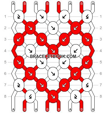 Quick Bracelet Patterns, Hearts Friendship Bracelet Pattern, Diy Heart Friendship Bracelet, String Bracelet Heart Pattern, Cool Bracelet Patterns Easy, Heart Pattern Friendship Bracelet, Thread Bracelets Patterns Heart, Tiny Heart Friendship Bracelet Pattern, Heart Friendship Bracelet Tutorial