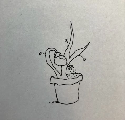 Plant Watering Itself Tattoo, Watering Can Tattoo, Self Care Tattoo, Z Tattoo, Tattoo Flash Art, Simplistic Tattoos, Minimal Tattoo, Piercing Tattoo, Mini Tattoos