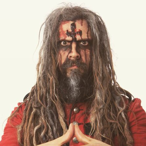 Rob Zombie 🖤 Rob Zombie Makeup, Phantom Stranger, Zombie Hair, Rob Zombie Film, Sheri Moon, Zombie Man, Industrial Music, White Zombie, Zombie Makeup