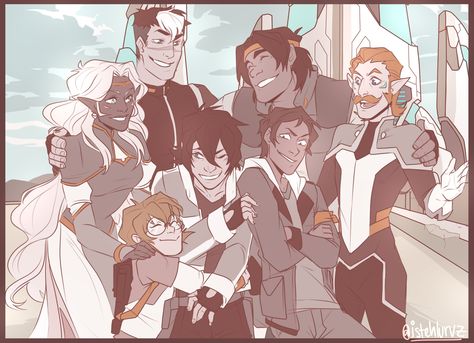 grupo de shaires (si les cortas las orejas a algunos) posible uniforme aunq me gusta mas el otro Voltron Comics, Form Voltron, Draw The Squad, Voltron Fanart, Voltron Klance, Voltron Legendary Defender, Space Cat, Animation Series, Tron