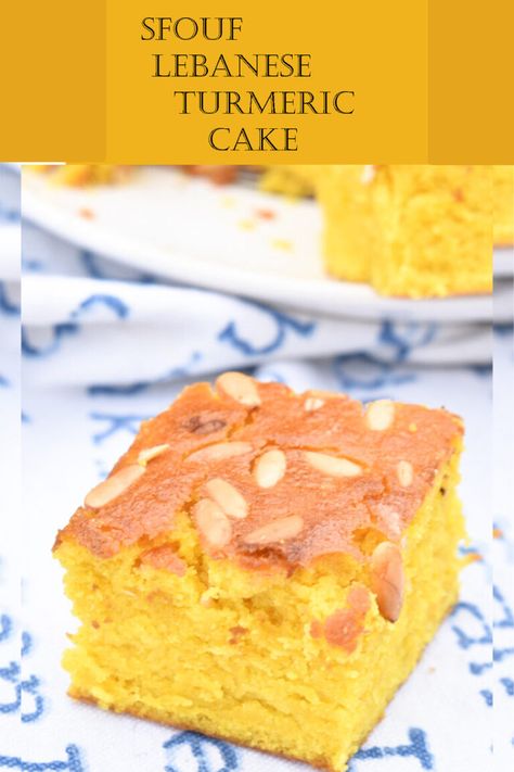 Sfouf, Lebanese Turmeric Cake | Hadias Lebanese Cuisine Sfouf Recipe, Lebanese Desserts Recipes, Lebanese Desserts, Arabic Desserts, Arabic Dessert, Middle East Recipes, Middle Eastern Desserts, My Favorite Food, Lebanese Cuisine