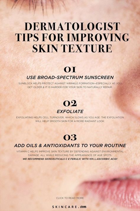 If you're dealing with uneven skin texture, having a daily routine to prevent textural changes is vital. Don't know where to start? A top dermatologist is sharing exactly the steps you should take in order to improve your skin texture. Coffee Facial, Skin Care Routine For 20s, A Daily Routine, Uneven Skin Texture, Glow Skin, Image Skincare, Skin Complexion, Improve Skin Texture, Best Skin Care