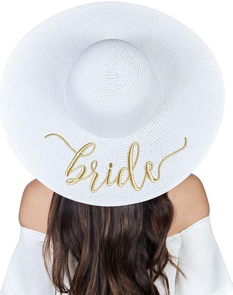 Beach Bachelorette, Straw Sun Hat, Babymoon, Bridal Shower Gift, Cool Hats, Bridal Shower Gifts, Amazon Women, Sun Hat, The Chic