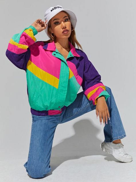 90s Neon Outfits, 90s Theme Outfits, Party Outfit Winter, Tweed Overcoat, Winter Party Outfit, Neon Outfits, 90s Theme, Casual Outfit Inspiration, 90s Party