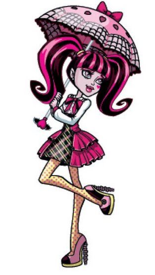 Draculaura with umbrella Skelita Calaveras, Monster High Draculaura, High Characters, Arte Monster High, Monster High Art, Monster High Characters, Barbie Toys, Living Dead, Monster High Doll