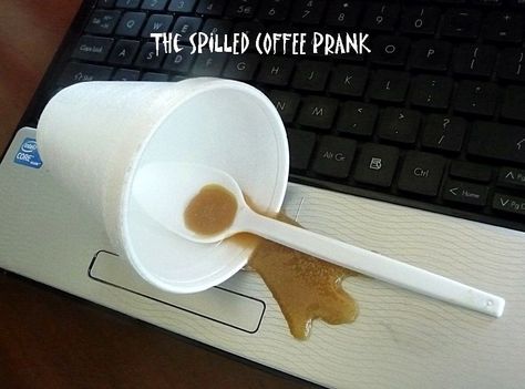 silly prank to do - spilled juice or whatever Spilled Juice, Clubhouse Ideas, Funny April Fools Pranks, Easy Pranks, Library Programming, Teen Crafts, Teen Library, February Activity, Teen Stuff