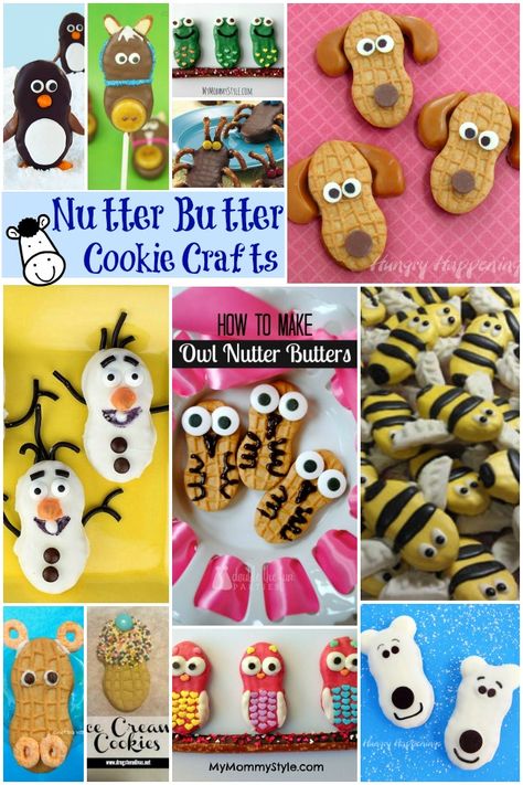 12 Nutter Butter Cookie Crafts - Kids Activities Blog Cookie Crafts, Cookie Craft, Nutter Butter Cookies, Nutter Butter, Edible Crafts, Buy Cookies, Kids Treat, Butter Cookie, Fun Treats