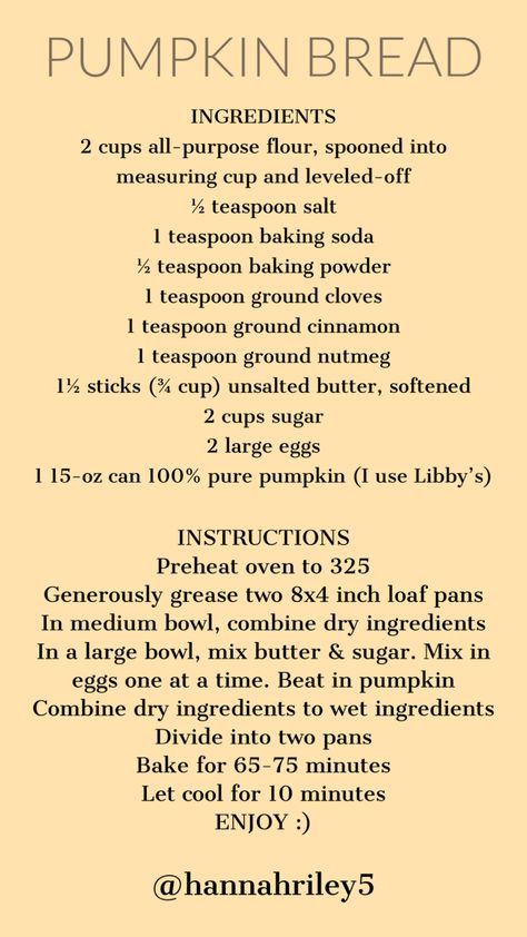 Easy Homemade Pumpkin Bread, Pumpkin Bread Homemade, Homemade Pumpkin Bread Recipe, Libby’s Pumpkin Bread Recipe Homemade, Spiced Pumpkin Bread Recipe, Vintage Pumpkin Bread Recipe, Pumpkin Bread 2 Loaves, 2 Loaf Pumpkin Bread Recipe, Pumpkin Fry Bread