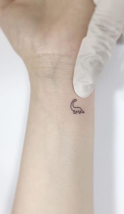 Playground Tattoo, Dinosaur Tattoos, Meaningful Tattoos For Women, Cat Tattoos, Inspiration Tattoos, Small Girl Tattoos, Small Meaningful Tattoos, Disney Tattoo, Initial Tattoo