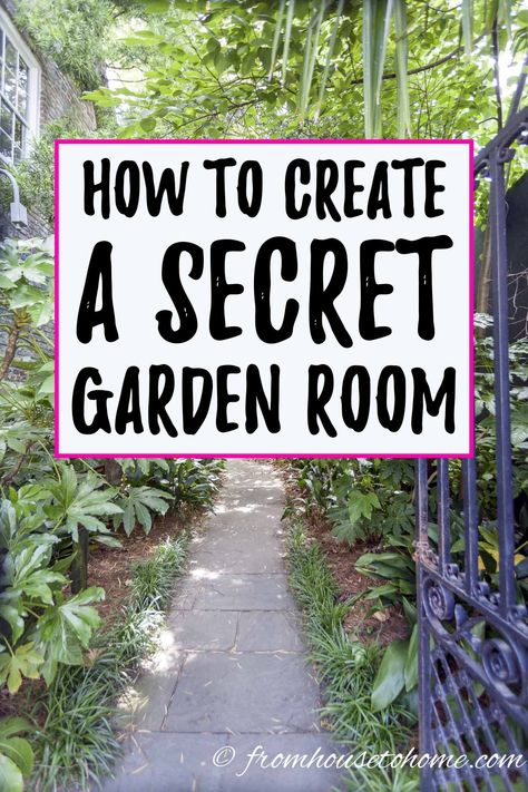 Secret gardens are a beautiful way of garden landscaping that will create your dream garden in your backyard. Find out what you need to include in your garden design (like garden paths and patios) to make your beautiful backyard garden a reality. #fromhousetohome #secretgarden #gardening #gardenideas Secret Garden Room, Secret Garden Design, Secret Garden Door, Secret Garden Ideas, Dream Garden Backyards, Charleston Gardens, Diy Gardening Ideas, Garden Escape, Shade Garden Design