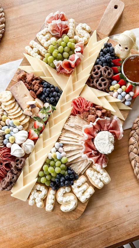 Herringbone Serving Board curated on LTK Jam Sugar Cookies, Easter Charcuterie Board, Easter Charcuterie, Italian Salami, Charcuterie Appetizers, Cheese Trays, A Charcuterie Board, Charcuterie Inspiration, Thanksgiving Treats