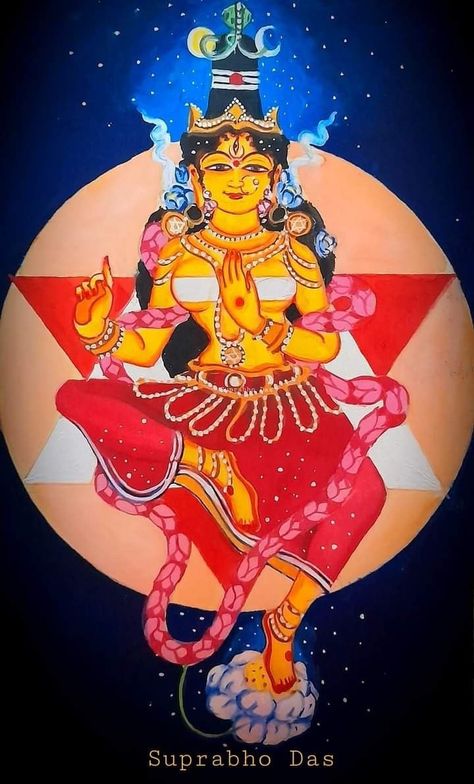 Katyayani Devi, Kali Art, Adi Shankaracharya, Diwali Poster, Buddhist Art Drawing, Bengali Art, Contemporary Folk Art, Aadi Shakti, Saraswati Goddess