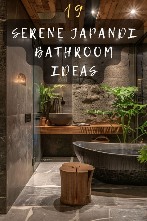 Want to infuse your bathroom with peaceful Japandi vibes? 🏠🧘‍♀️ I've gathered 15 brilliant ideas! Looking for wooden accents, clean lines, or space-saving solutions? Click to explore these creative designs that'll transform your bathroom into a harmonious blend of function and style! 🪵🚽 #WoodenAccents #CleanLines #SpaceSaving #JapandiStyle #BathroomMakeover Japanese Style Bathroom Design, Japanese Shower Room, Japan Bathroom Design, Japanese Tea House Garden, Japanese Spa Bathroom, Asian Inspired Bathroom, Modern Japanese Bathroom, Japanese Style Homes, Japanese Inspired House