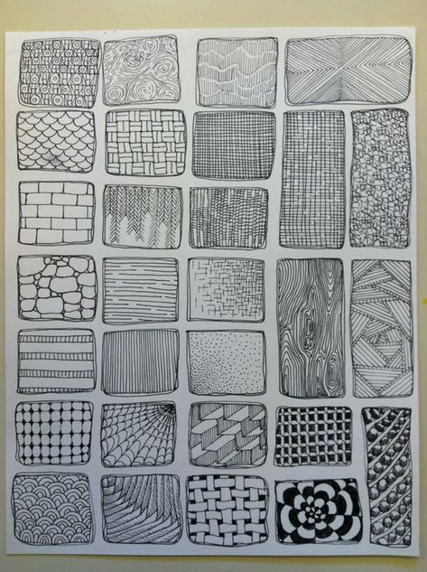 Visual texture: Texture Drawing, Piece Of Paper, Art Texture, Visual Texture, Middle School Art, Zentangle Art, Zentangle Patterns, Drawing Lessons, Doodle Patterns