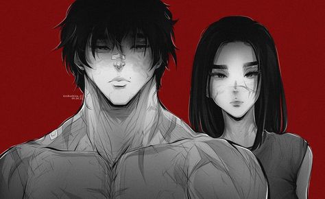 Couple Poses Drawing, Baki Hanma, Anime Sites, Black Couple Art, Image Swag, Gothic Anime, Anime People, Cute Couple Art, Anime Love Couple