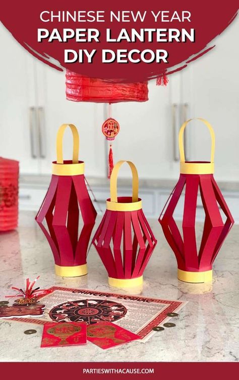 Under The Sea Craft, Mary Poppins Birthday Party, Homemade Lanterns, Chinese Decorations, Chinese New Year Decor, Diy Paper Lanterns, Lanterns Chinese, Lanterns Diy, Under The Sea Crafts