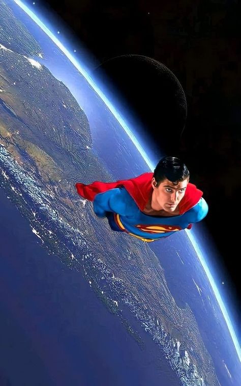 Christopher Reeve as Superman Superman Christopher Reeve, Superman Live Wallpaper, Superman Vs Batman, Superman Photos, Christopher Reeve Superman, Superman Pictures, Superman Gifts, Superman Artwork, Superman Wallpaper