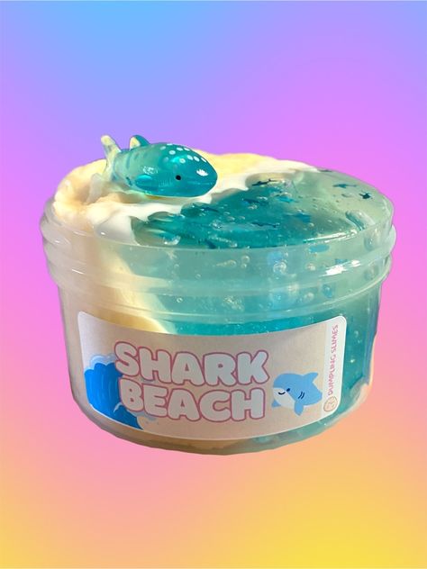 Shark Beach Slime, Cloud Slime, Clear Slime, Ocean Slime, Birthday Gift, Stress Relief Toy, Kids Gifts, - Etsy Denmark Beach Slime, Preppy Slime, Ocean Slime, Shark Charm, Slime Clear, Slime Cloud, Sticky Slime, Borax Powder, Slime Birthday