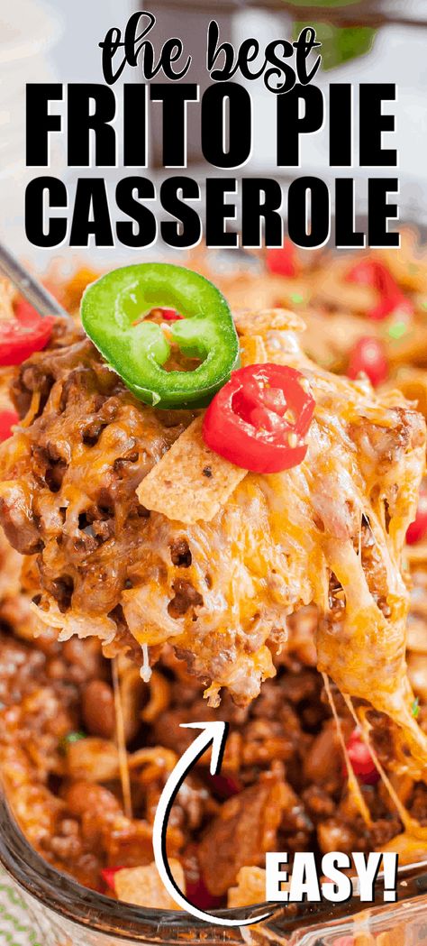 Frito Ground Beef Casserole, Frito Hamburger Casserole, Enchilada Casserole With Fritos, Ground Beef And Fritos Recipes, Frito Pie Recipe Casseroles, Frito Mexican Casserole, Frito Pie Casserole Easy, Baked Frito Pie Casserole, Frito Enchilada Bake