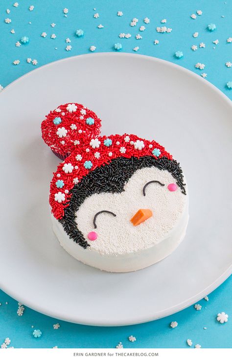 Penguin Cake | The Cake Blog Penguin Cake, Penguin Cakes, Christmas Cake Designs, Smooth Cake, Winter Cake, Cartoon Cake, Cake Blog, Cake Decorating Designs, New Cake