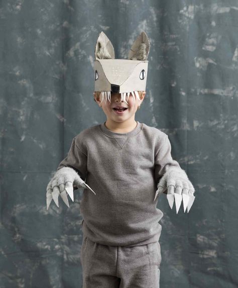 Wolf Costume For Dog, Diy Wolf Costume, Wolf Costume Diy, Wolf Costume Kids, Sew Halloween, Wolf Halloween Costume, Sew Halloween Costume, Easy Halloween Costumes Kids, Wolf Kids