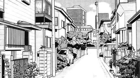 City Drawing Reference, Manga Backgrounds, Manga Background, Perspective Drawing Architecture, Building Aesthetic, City Drawing, Landscape Concept, Architecture Drawing Art, Background Drawing