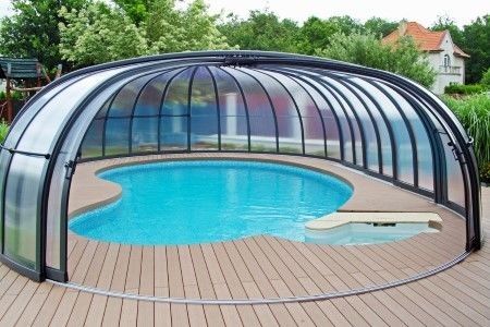 Gulf replica Project 346 Retractable Pool Cover, Swimming Pool Enclosures, Indoor Swimming Pool Design, Kolam Air, Pool Shade, Pool Enclosures, Indoor Swimming Pool, Luxury Pools, Pools Backyard