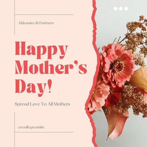 Peach Floral Happy Mothers Day Instagram Post - Templates by Canva Mothers Day Instagram Posts, Mothers Day Post For Instagram, Mothers Day Social Media Posts, Mothers Day Design Social Media, Mothers Day Marketing, Mothers Day Email, Mothers Day Ads, Mothers Day Promo, Mothers Day Social Media