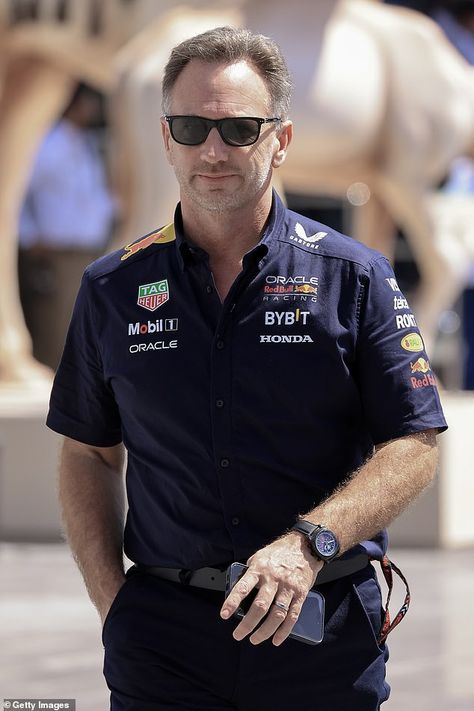 Christian Horner's accuser has said she feels 'let down' by the F1 team's decision to clear him. Pictured: Horner at the Saudi Arabia Grand Pix on March 7 Christian Horner, F1 Teams, Feeling Let Down, Book Pictures, Fan Fiction Stories, Personal Assistant, Let Down, March 7, Fan Fiction