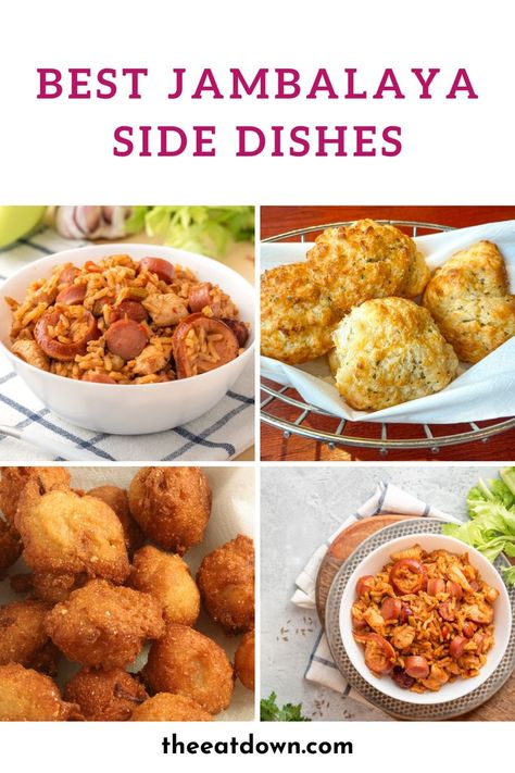 Jambalaya Sides, Easy Jambalaya, Side Dishes For Salmon, Sausage Rice, Breakfast Sides Dishes, Cajun Seafood, Side Dishes For Chicken, Jambalaya Recipe, Side Dishes For Bbq