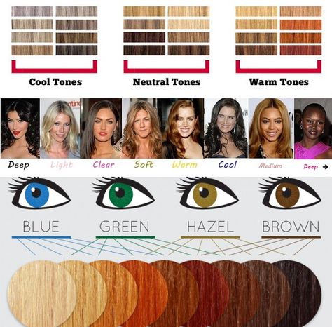 Skin Tone Chart, Neutral Skin Tone, Skin Tone Hair Color, Cool Skin Tone, Hair Color Chart, Colors For Skin Tone, Olive Skin, Cool Undertones, Trendy Hair Color