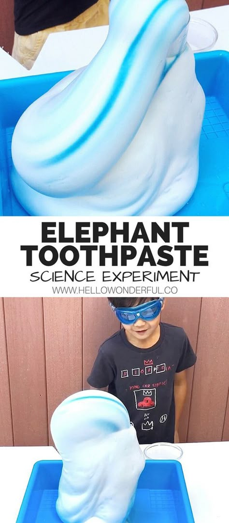 Science Experiments Kids Elementary, Elephant Toothpaste, Experiments Kids, Science Camp, Summer Science, Science Experiments For Preschoolers, Science Club, Science Crafts, Chemistry Experiments