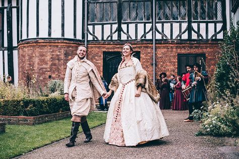 Tudor wedding as seen on @offbeatbride #medieval #tudor #wedding Tudor Wedding, Jamie Lee, Birds Of Prey, Themed Wedding, Archery, Guest Dresses, Pumpkin Carving, Wedding Bride, Our Wedding