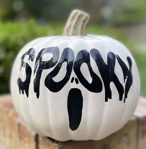 Cute Painted Pumpkin Ideas, Pumpkin Painting Party, Halloween Pumpkin Crafts, Creative Pumpkin Painting, Creative Pumpkin Decorating, Cute Pumpkin Carving, Halloween Pumpkin Carving Stencils, Halloween Decor Diy, Pumpkin Painting Ideas